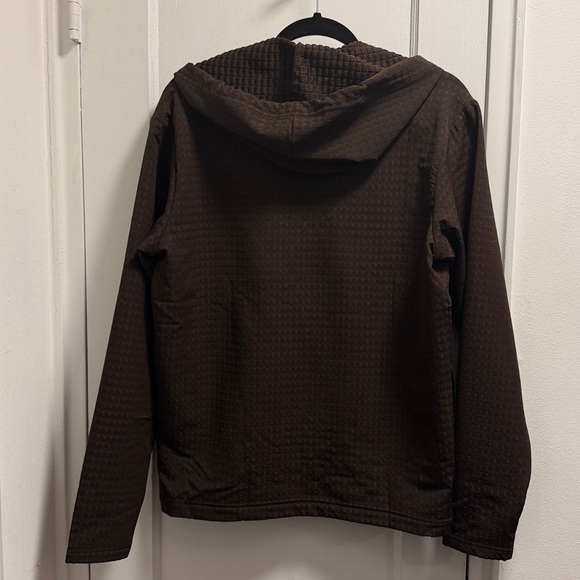 🤎 ✨ADIDAS Quarter Zip Wind Hoodie – Chocolate Brown – Men’s Small – NEW✨ - Picture 6 of 6